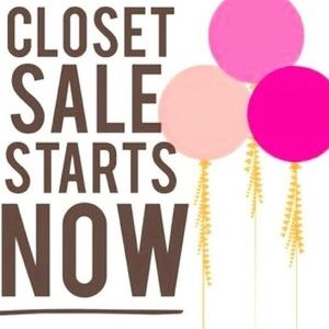 Closet sale starts now! 20 percent off any bundle of 2 or more